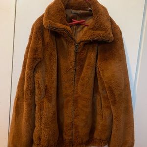 Magaschoni faux fur jacket.